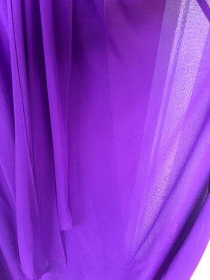 Ralph Lauren Evening Long Purple Halter Dress, Size 12