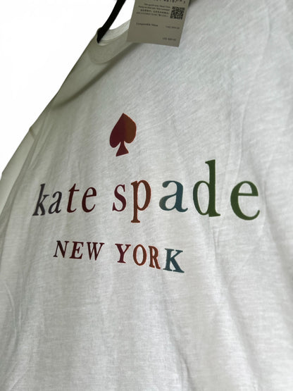 NWT Kate Spade New York Branded T-shirt, Rainbow Letters, Size XL