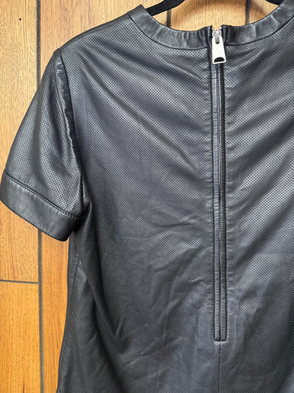 Anine Bing Leather T-shirt - size xs