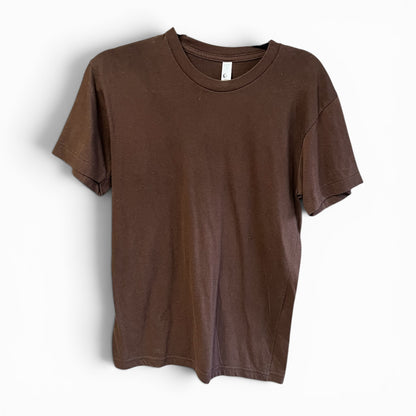 American Apparel Vintage 2000’s T-Shirt, 50-50, Brown, size s