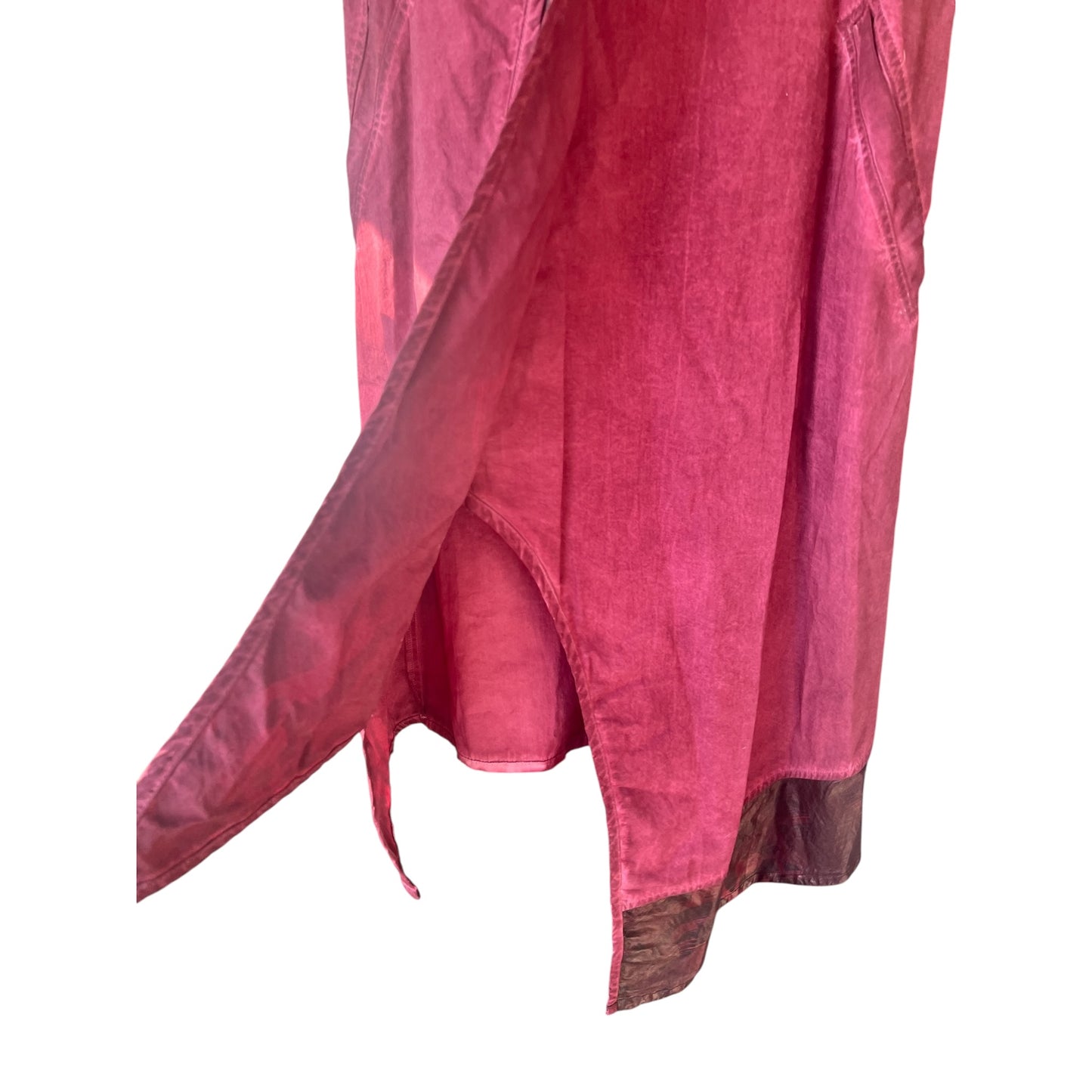 Kekoo Design Fuchsia Avant Garde Lagenlook Dress, Size S