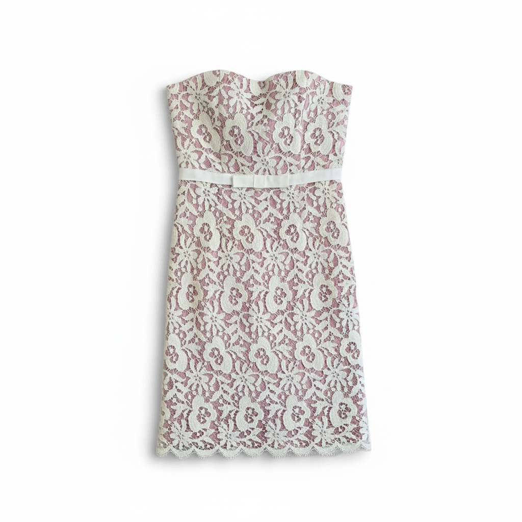 Jill Michelle Lace Strapless Mini Dress, size 2