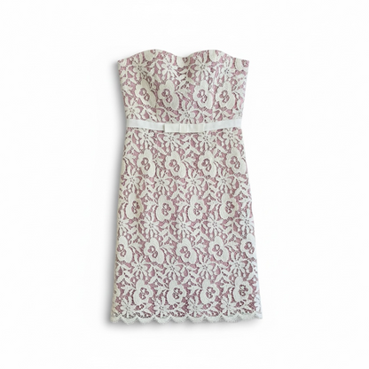 Jill Michelle Lace Strapless Mini Dress, size 2