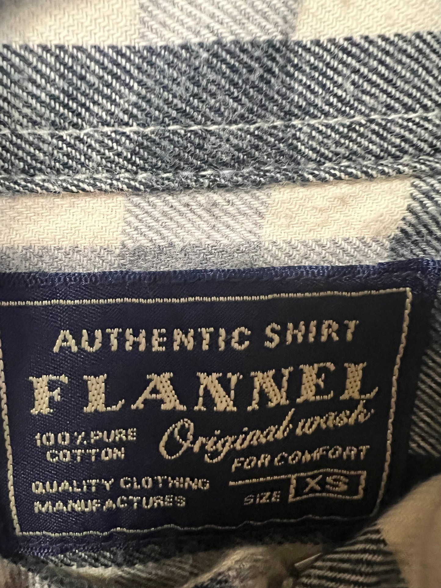 Uniqlo Black & White Plaid Flannel Button Down Shirt, size xs