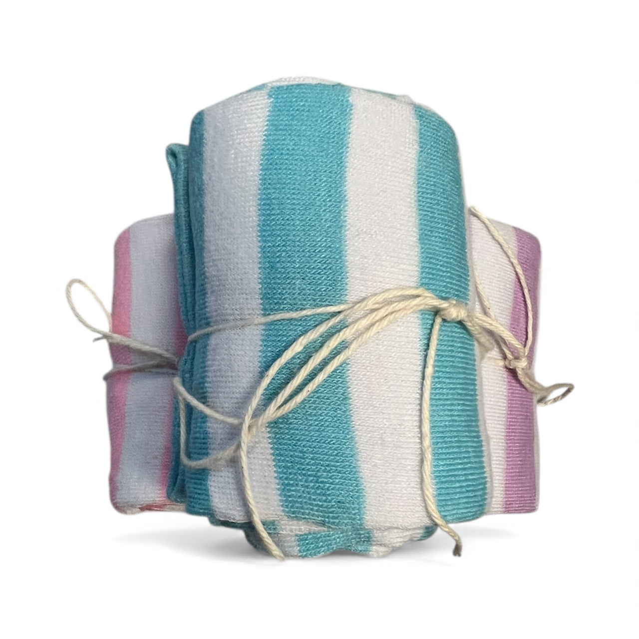 New Pastel Over-the-Knee Stripey Socks from Dirty Work Vintage