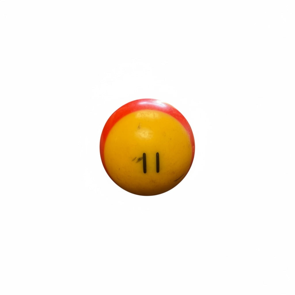 Lucky Vintage Billiard Ball With Clear Lucite Display Stand (Single)