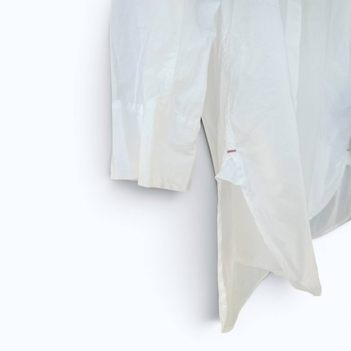 Pure DKNY White Tunic Button Up Vintage Blouse Top, Size Large