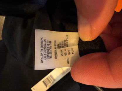 NWT Elie Tahari Juliette Black Dress Pants, Classic Black Trousers, Size 14