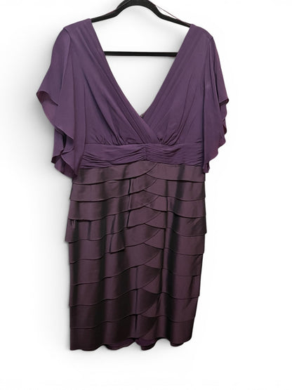 Adrianna Papell Purple Cocktail Dress, Size 14