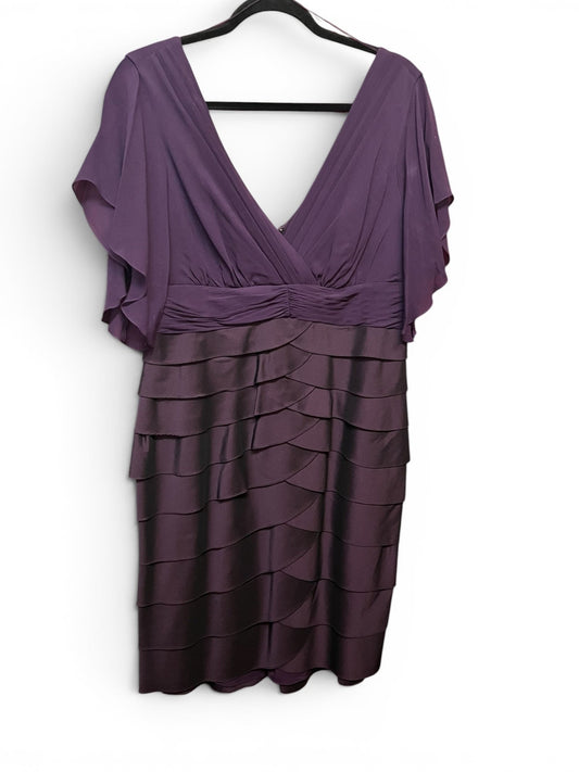 Adrianna Papell Purple Cocktail Dress, Size 14