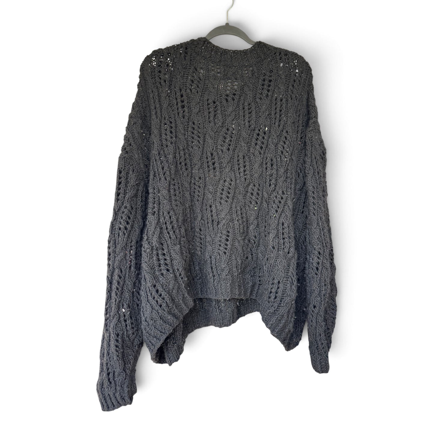 DKNY | Donna Karan New York | Black Relaxed Fit Chunky Knit Sweater, Size XXL