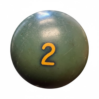 Lucky Vintage Billiard Ball With Clear Lucite Display Stand (Single)