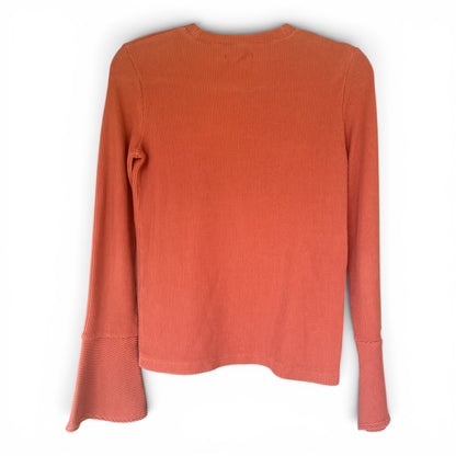 Madewell Rust Color Long Sleeve Shirt, Size S
