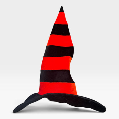 Witch’s Hat, Black & Orange Striped, Halloween, Adult Costume