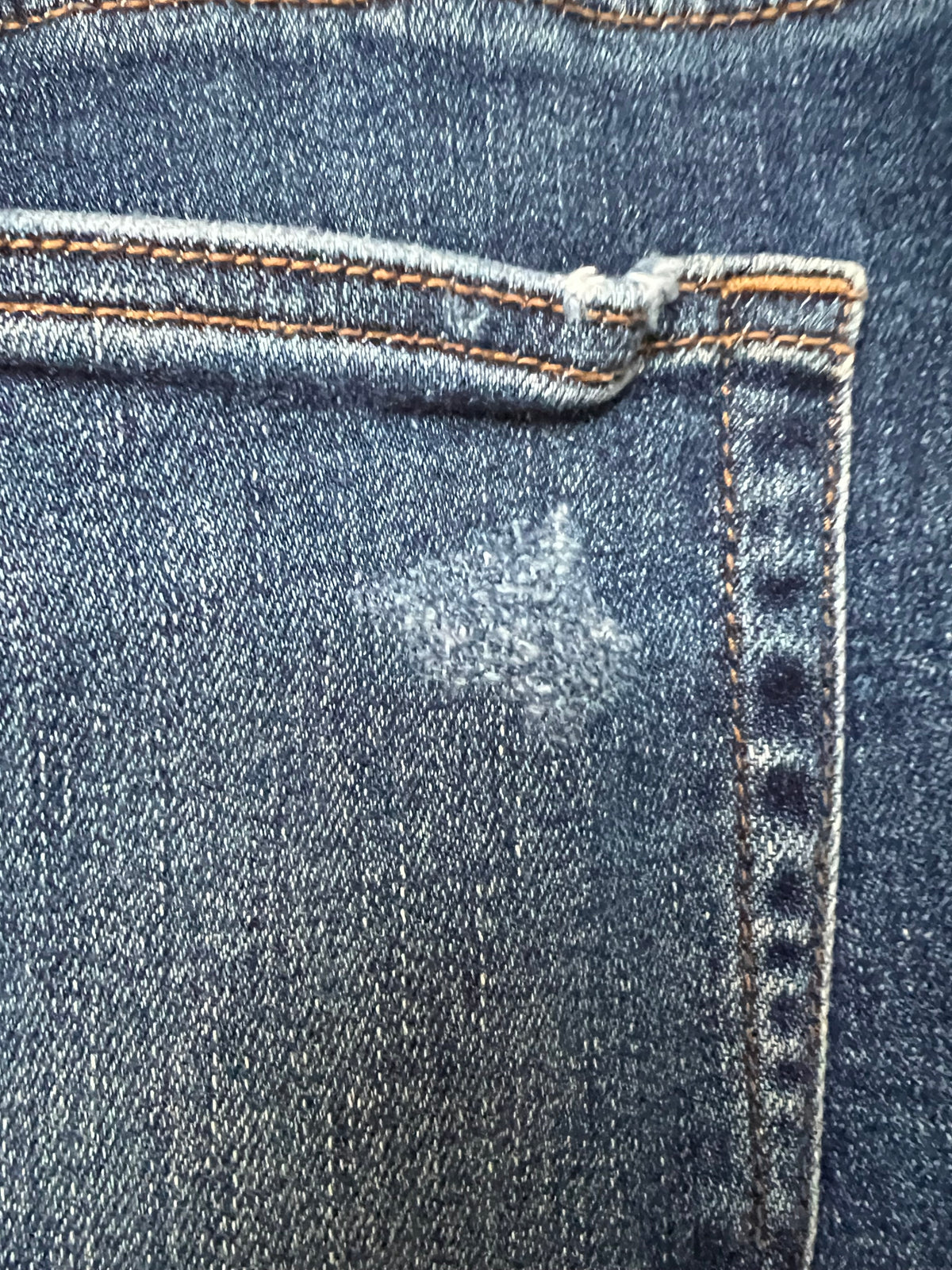 Loft Jeans, Artistically Mended Knee, Skinny With Ankle Vents, Size 27/4