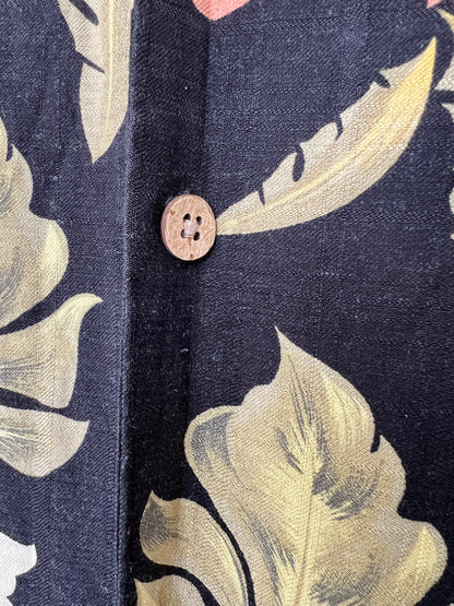 Vintage Jamaica Jaxx 100% Silk Men’s Hawaiian Shirt, Size M