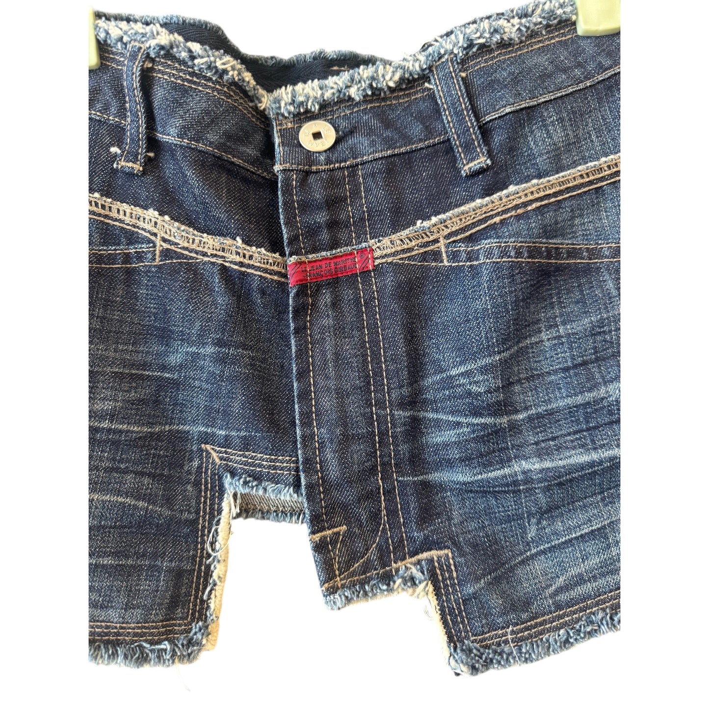Marithé et François Girbaud Vintage Denim 90s/Y2K Micro Mini Skirt, size 4