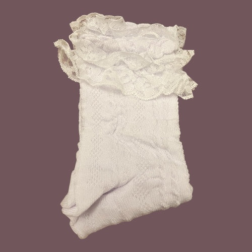 New Black or White Lace Ankle Socks from Dirty Work Vintage