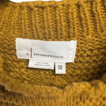 Anthropologie Sweater Vest in Mustard/Brown, one size
