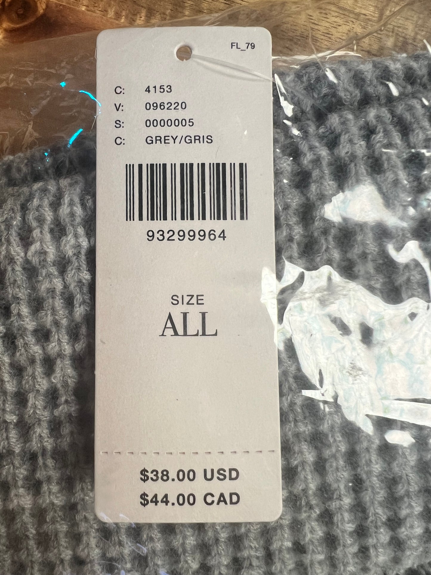 NWT Anthropologie Gray Beanie Hat