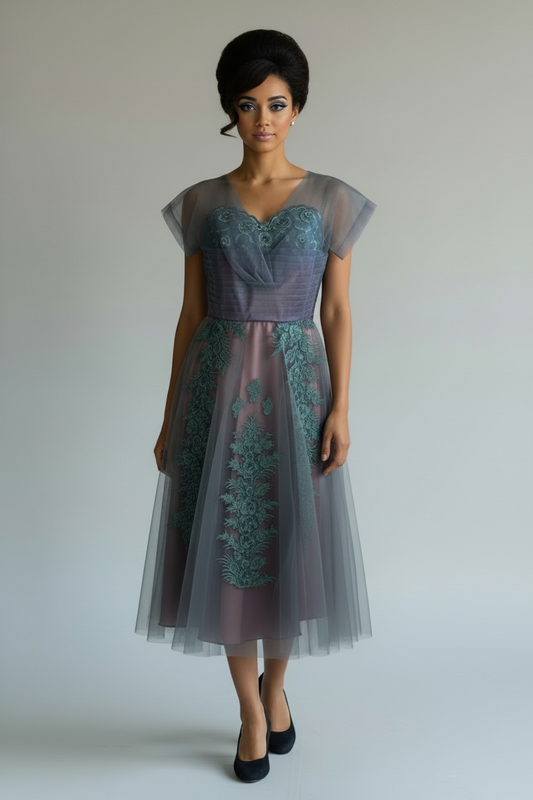 Vintage 1950’s Glamour Cocktail Dress, size medium