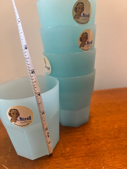 Mepra of Italy—6 Low Tumblers Set, Lt Blue