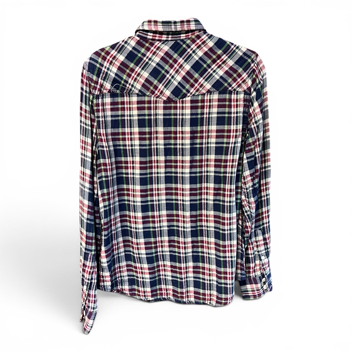 Vintage Y2K Ben Sherman Plaid Button Up Flannel Shirt, size s