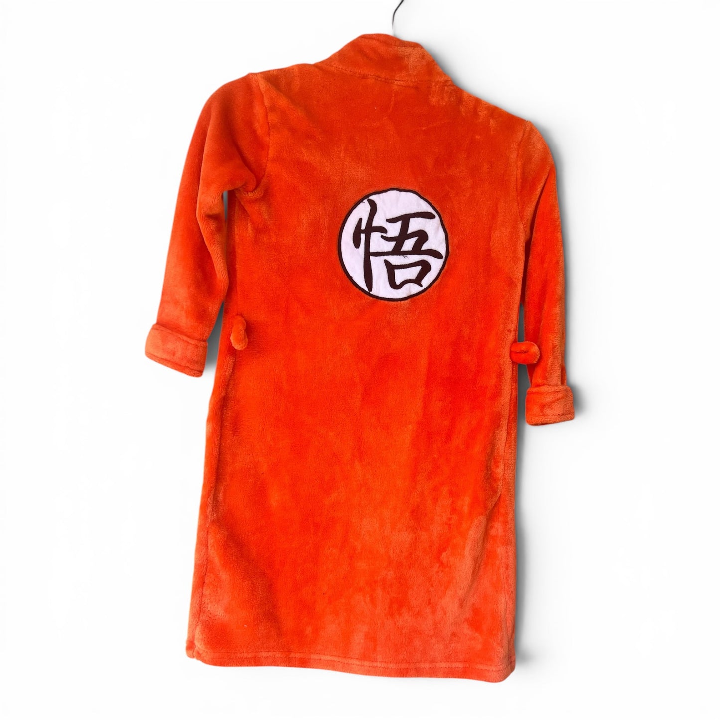 Dragon Ball Z Orange Fuzzy Children’s Bathrobe, Kids Size XS/S