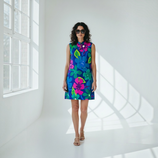 Vintage 60s Liberty House by Sydney Hawaiian Shift Dress, Size S