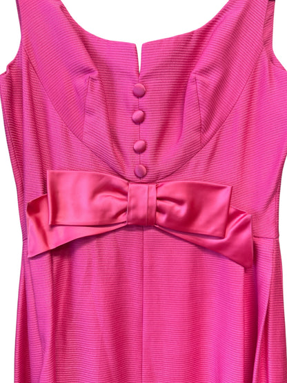 Two-Piece Vintage Pink Gown & Matching Coat by Frederick & Nelson, size s