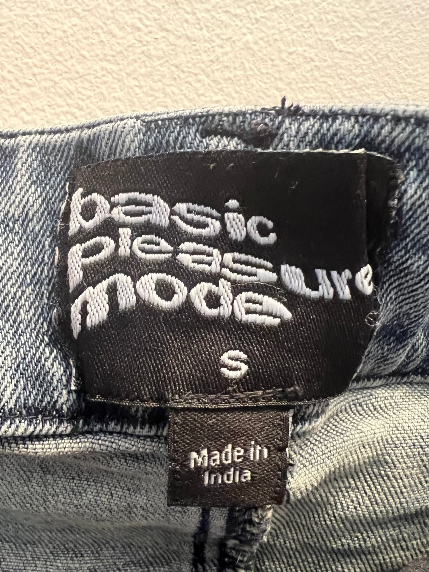 Denim Mini Skirt - Basic Pleasure Mode - size S