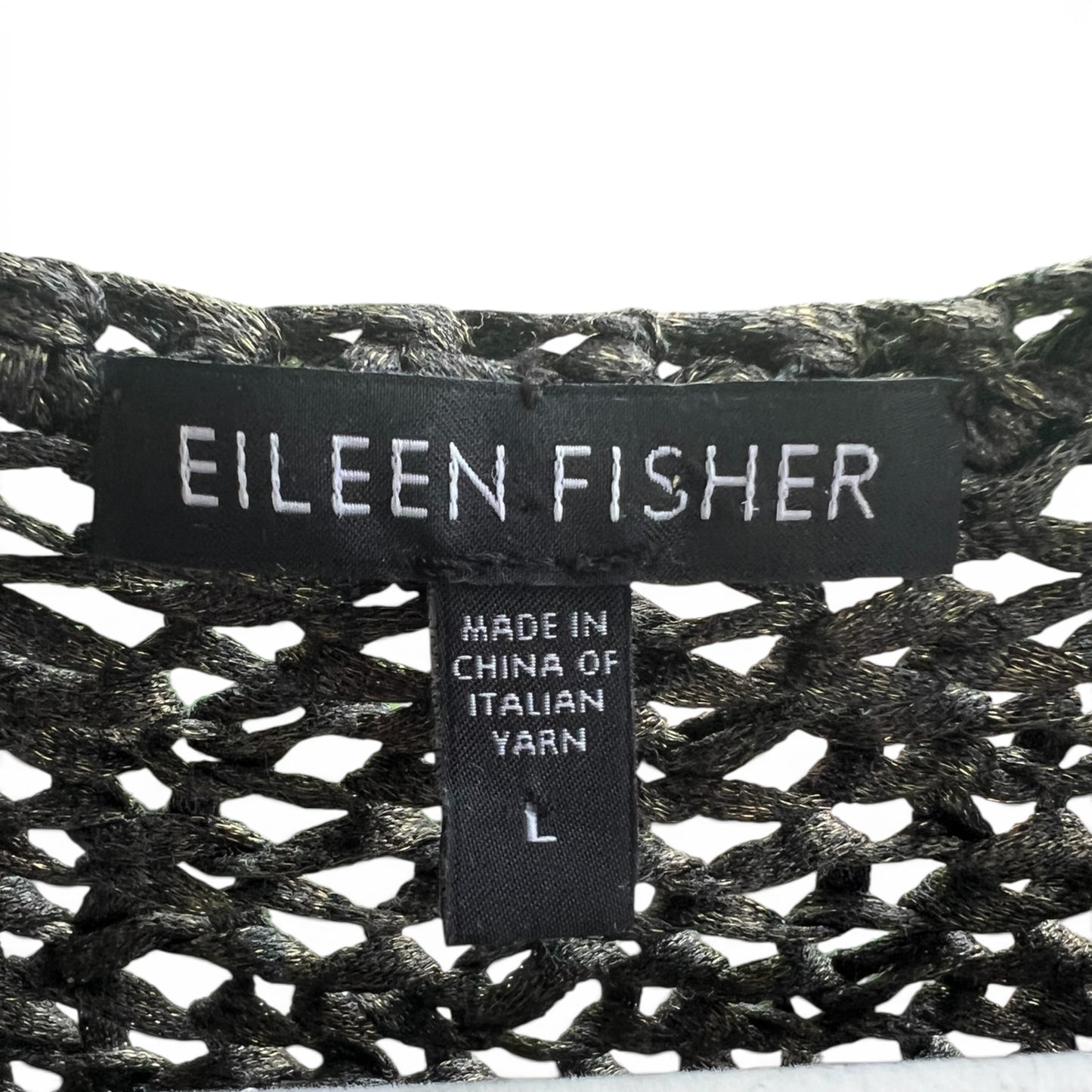 Eileen Fisher Loose Knit Italian Yarn Sweater, size large