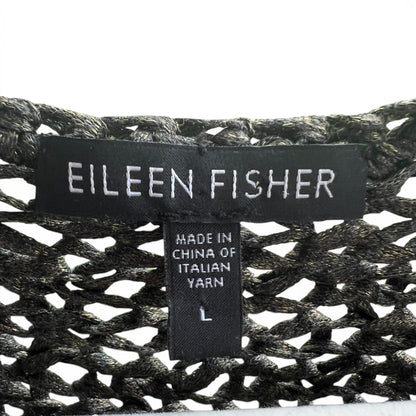 Eileen Fisher Loose Knit Italian Yarn Sweater, size large