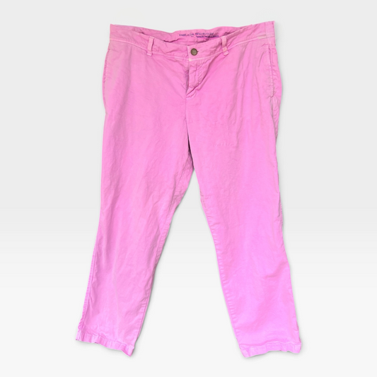Gap Khakis, Vintage Rolled Crop Pink Pants, Size 14