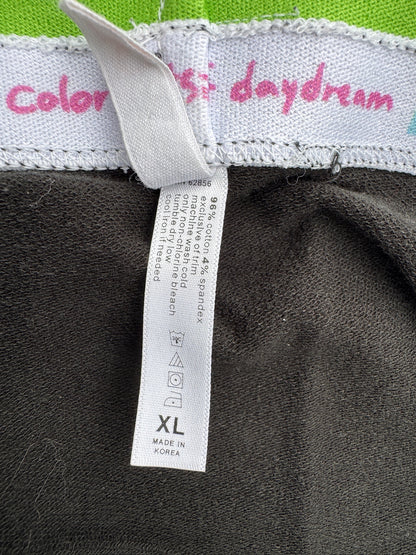Hue Brand Black Everyday Tennis Mini Skirt With Contrast Stitch, Size XL