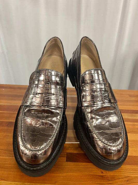 Stuart Weitzman Metallic Loafers size 8.5