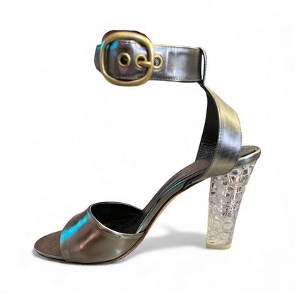 Coach Clear Logo Design Heels size 8.5