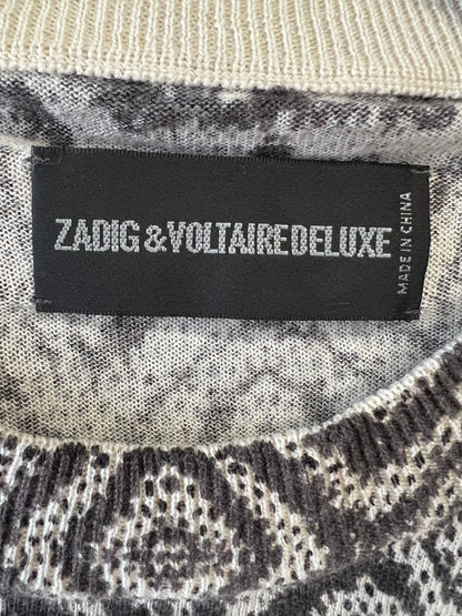 Zadig & Voltaire Deluxe Silk/Cashmere Sweater Dress, size m