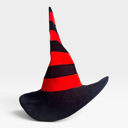 Witch’s Hat, Black & Orange Striped, Halloween, Adult Costume