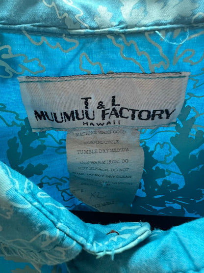 Vintage Authentic Men’s Aloha Shirt Made in Hawaii | T&L Muumuu Factory, Size XL