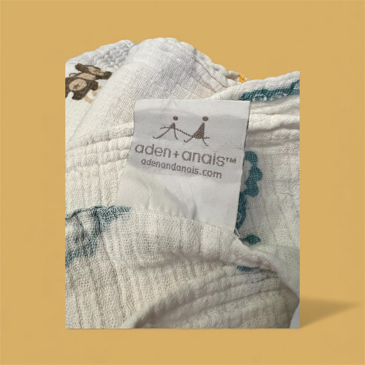 Three Aden & Anais Muslin Swaddle Baby Blankets