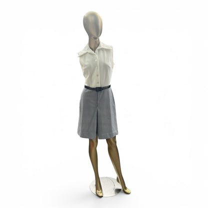 Vintage 70s Trompe L’oeil Day Dress, Mod Poly Houndstooth, Size S
