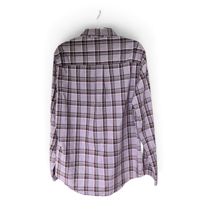 Van Heusen Men’s Casual Button-Down Plaid Dress Shirt, Size M