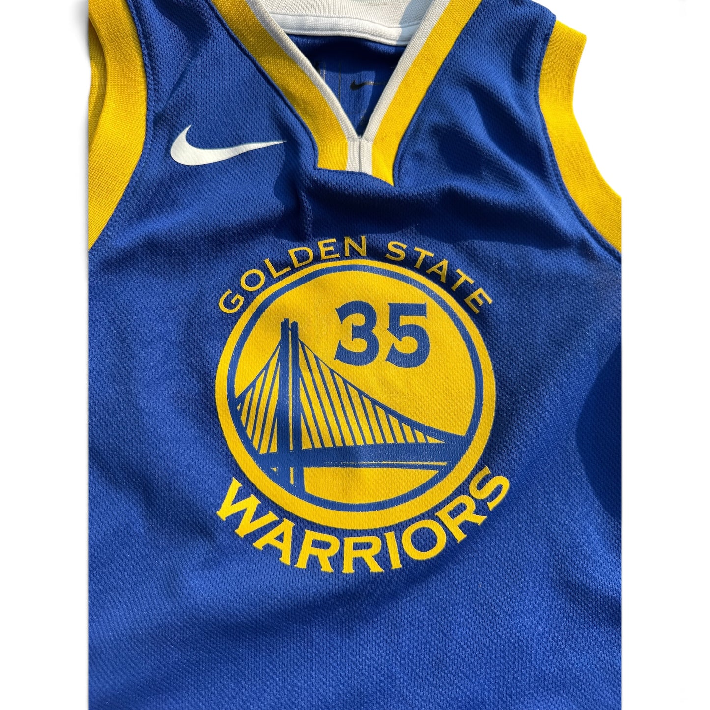 Kevin Durant, Golden State Warriors, Nike NBA Kids Jersey, Size M 5/6