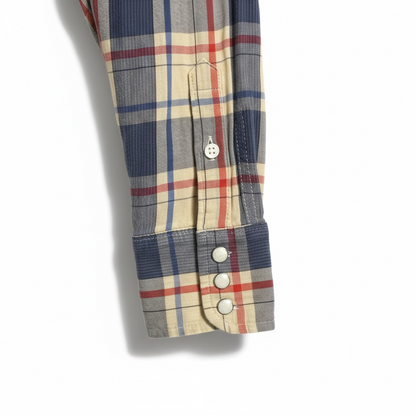 Vintage Salt Valley Western Pearl Button Plaid Shirt, size s