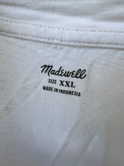Bundle of 4 Madewell V-Neck T-shirts, Well-Loved, White & Black, XXL