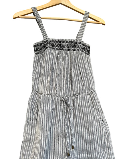 Universal Thread Gray/White Striped Jumpsuit, size xs