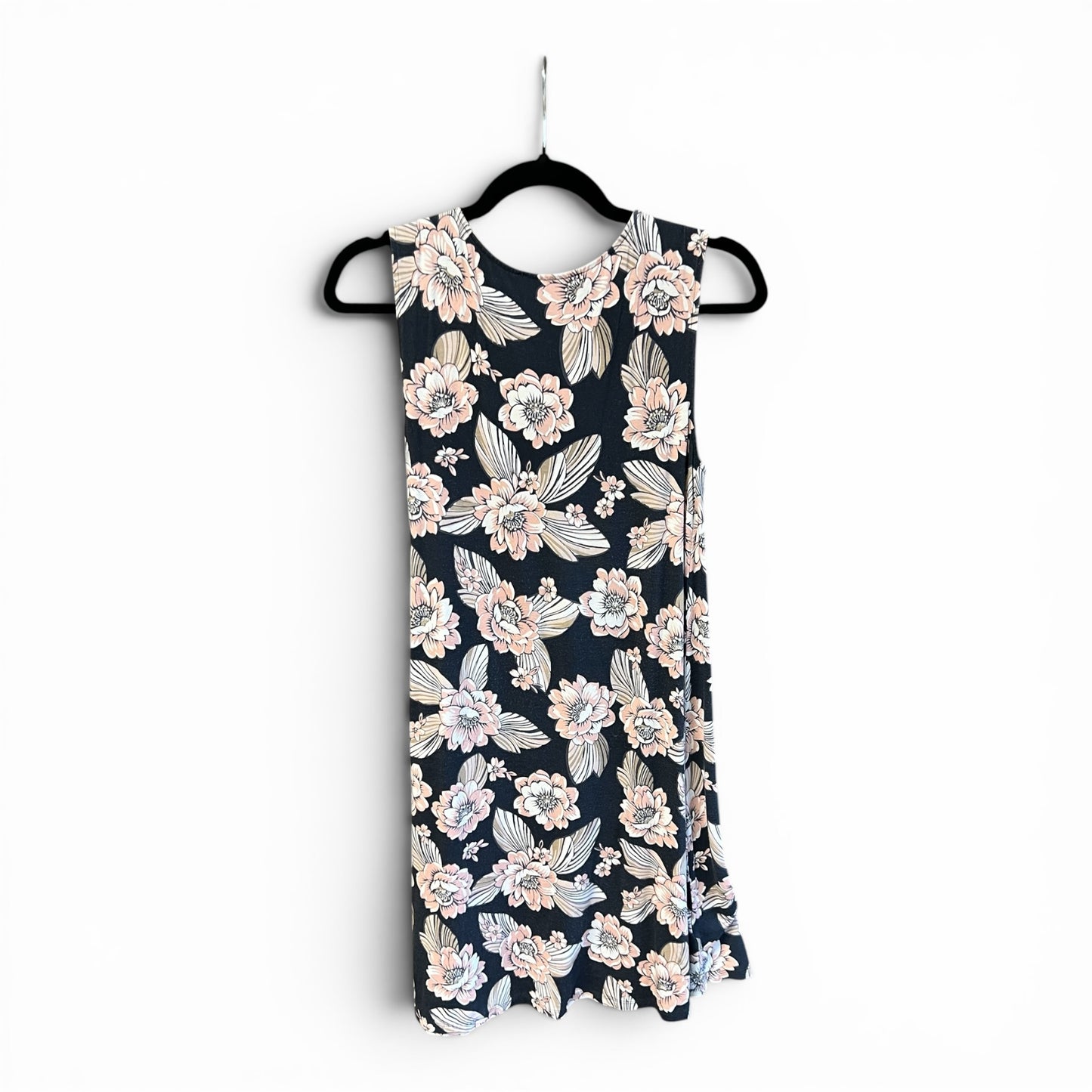Loft Floral Mini Swing Dress, size petite small