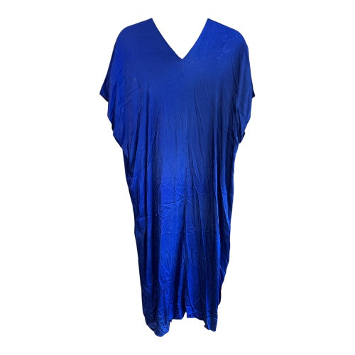 Zara Gorgeous Silky Blue Caftan Dress, size xs