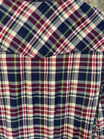 Vintage Y2K Ben Sherman Plaid Button Up Flannel Shirt, size s